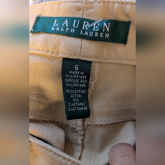 Ralph Lauren Tan Stretch Jeans | Size 6 | Medium Rise - Picture 8 of 11